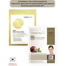 Dermal 3 Katmanlı Gold Göz Maskesi + Salyangoz Özlü Kollajen Maskesi 23 G