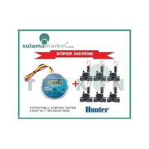 Hunter Node600 + 6Ad. Pgv1009V Pilli Zamanlayıcı Ve Vana Seti