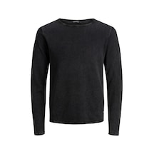 Jack & Jones Soluk Efektli Kazak-leo 12174001 Caviar Siyah