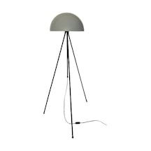 Rsylight Retro Metal Dekoratif Siyah Gri 3 Ayaklı Köşe Lambası Lambader