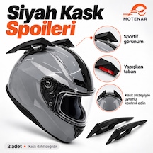 Motenar Siyah Motosiklet Kask Spoileri Yapışkanlı 2 Adet