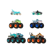 Hot Wheels Monster Trucks Köpekbalıkları Ve Dinozorlar Çoklu Paketi Jgd68