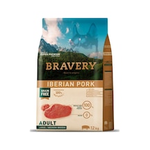 Bravery İberian Pork Tahılsız Domuzlu Büyük ve Orta Irk Yetişkin Köpek Maması 12 KG