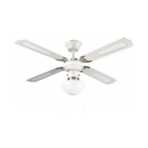 Blyss Colours Lari 4 Ahşap Kanatlı 42" Aydınlatmalı Tavan Vantilatörü