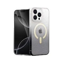 Newface Apple iPhone Uyumlu 14 Pro Pummel Shiny Magsafe Kapak - Siyah Şeffaf Diğer