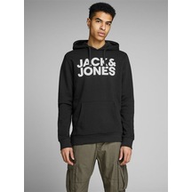 Jack&jones Jjecorp Logo Sweat Hood Noos Erkek Sweatshirt-siyah