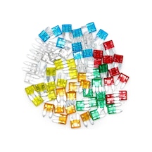 Moveevo 60 Adet Çinko Alaşımlı Mini Sigorta 5a-30a - Apm/atm Tipi, Hafif Ve Dayanıklı, Plastiği Ve Çinkoyu Birleştirir 5