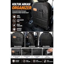 Oto Koltuk Arkası Deri Organizer Cepli