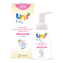 Uni Baby Yenidoğan Saç ve Vücut Köpük Şampuanı 200 ML