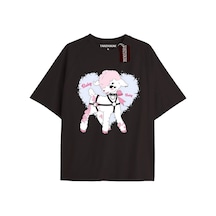 Tarzsokak Unisex Erkek/kadın Kalp Kaburga T-shirt Siyah Kod 50 Beyaz