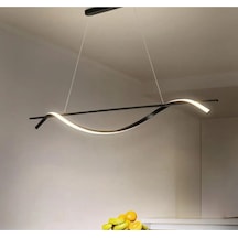 Demirkapı / 120 Cm / Sarkıt Avize / Antrasit Gövde / 3 Renk Işık Antrasit