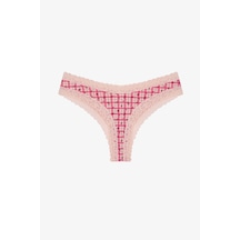Penti Açık Pembe Rahat Pamuklu Çiçekli Brazilian Külot Soft Pınk