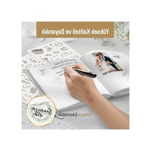 325 Adet Vintage Love Temalı Düğün Sticker Seti - A5 Boyut, 10 Sayfa Abanoz