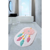 Rüya Beyaz 70X120 Cm Banyo Halısı Paspas