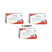 3 Adet Shiffa Home Koenzim Q10 & Balık Yağı (Omega 3) 30 X 1340 MG