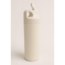 304 L Çelik Krem 500 Ml Pipetli Matara Suluk Cin414by Çok Renkli