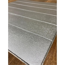 Ukab Dekor 70x70 Cm Kendinden Yapışkanlı Gri Lambri Esnek Köpük Dekoratif Duvar Paneli 1 Adet 0,49 M² Gri 70 Diğer