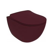 Creavit Free Rim-off Duroplast Yavaş Kapanan Klozet Kapaklı Berry Set