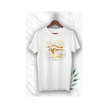 Startmore Antik Mısır Horus'un Gözü Baskılı Beyaz Unisex T-shirt Beyaz
