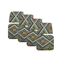 Knsz minder seti 4 lü mazlum kilim desen oturma ve sırt tel sandalyesi minderi bir arada