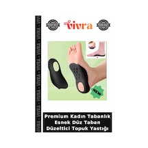 Premium Kadın Tabanlık Esnek Düz Taban Düzeltici Topuk Yastığı