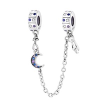 Fubena Ay Ve Kedi Zincir Sallantılı Charm