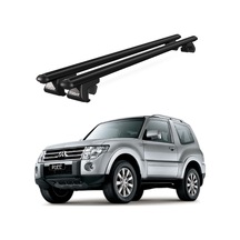 Venüs Mitsubishi Pajero 3d 2006-2011 Uyumlu Siyah Ara Atkı Port Bagaj Tavan Barı
