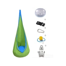 Hallow Kids Çocuklar İçin Pamuklu Hamak Salıncakları Yeşil