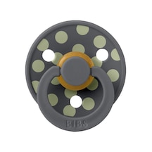 Bibs Studio Polka Big Kauçuk Emzik - Iron Sage 0-6 Ay