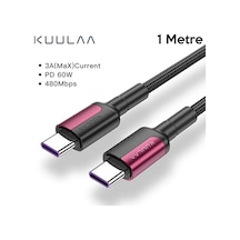 Kuulaa Type C Type-c Pd 60w Qc4.0 Hızlı Şarj Ve Data Kablosu 1metre- 5775 Kuulaa Type C Type-c Pd 60w Qc4.0 Hızlı Şarj Ve Data Kablosu 1metre- 5775