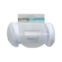 Qlux Aqua Wc Tuvalet Kağıdı Aparatı - Plastik - Beyaz - Şeffaf Ka