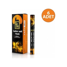 Zed Black Amber Ve Musk Çubuk Tütsü- 6'li Paket