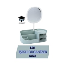 Led Işıklı Organizer Ayna Yeşil
