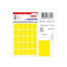 Tanex Ofis Etiketi Poşetli 74x100 Mm Sarı Ofc-125 Diğer