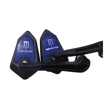 Motosiklet Mini Ayna Tk Mavi Renk 8-10mm Uyumlu Bağlantılı