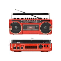 Cmik Mk - 132Bt Kaset Çalar Teyp Fm/Bt/Usb/Sd Kırmızı