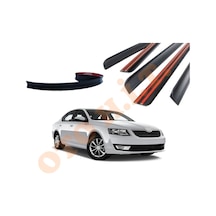 Skoda Octavia 13 Üzeri Uyumlu Bagaj Üstü Spoiler Mat Siyah
