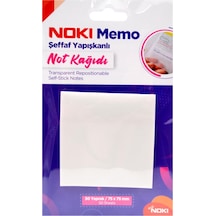 Noki Memo 75x75 Şeffaf Yapışkanlı Not Kağıdı 50 Yaprak (12300)