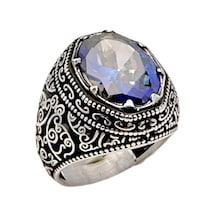 Mistik Topaz Taşlı Erkek Yüzük 230047238g19y