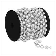 Zincir Boncuk Makara, 6mm X 8mt - Gümüş