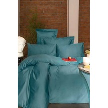 İssimo Simply Mavi Saten Fitted Set 180x200/50x70(2)