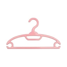 Pembe Plastik Bebek Kıyafet Askısı 12 Adet Plastik Pembe Diğer