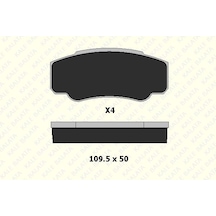 Fren Balata Arka Cıtroen Jumper 1.9d, 2.0, 2.5tdı-ducato 1.9, 2.5tdı-peugeot Boxer 1.9d, 2.5tdı 1 Tk