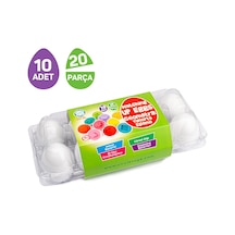 10'lu Geometrik Yumurta Eşleme Oyunu 4 Adet