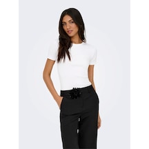 Only Onlval S/s O-neck Top Jrs Kadın Beyaz T-shirt - 15369240