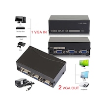 Vga Çoklayıcı Vga Splitter 2 Port Vga Video Splitter 1 İn 2 Out