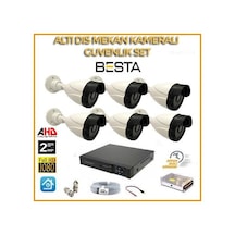 2mp 1080p 6 Dış Mekan Kameralı Ahd Güvenlik Seti