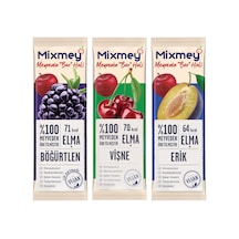 Ekşi Sever Meyve Barı 12 Adet Sağlıklı Atıştırmalıklar Vegan, Glutensiz 20gr X 12 Adet
