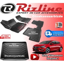 Astra K 3D Paspas + Bagaj Havuzu Siyah Hb 2015-2019 Arası Rizline