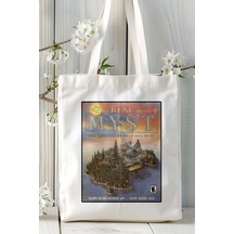 Art Hediye Myst Oyun Baskılı Omuz Çanta Kişiye Özel Model 3 Çok Renkli